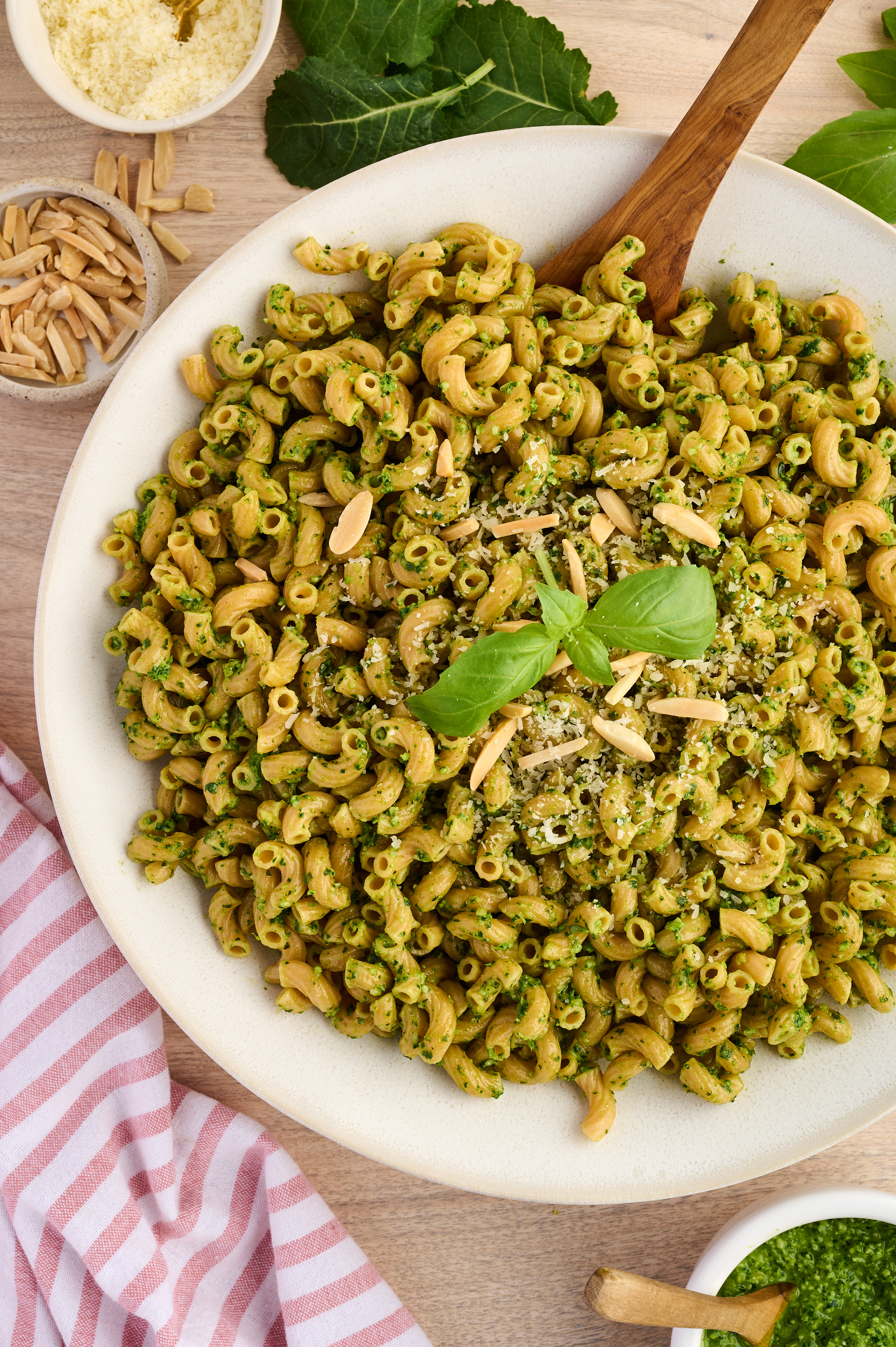 Whole Grain Macaroni Salad with Kale Pesto - Joy Bauer