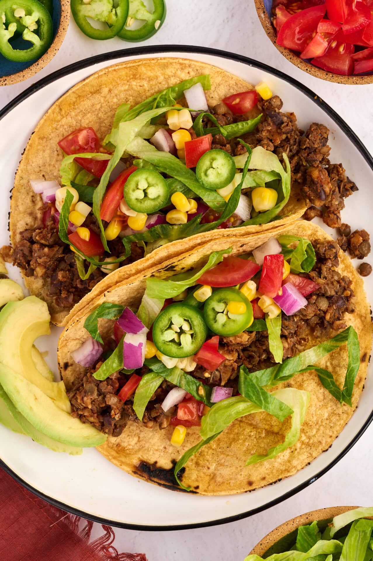 Plant-Based Tacos made with Lentils, Black Beans & Walnuts - Joy Bauer