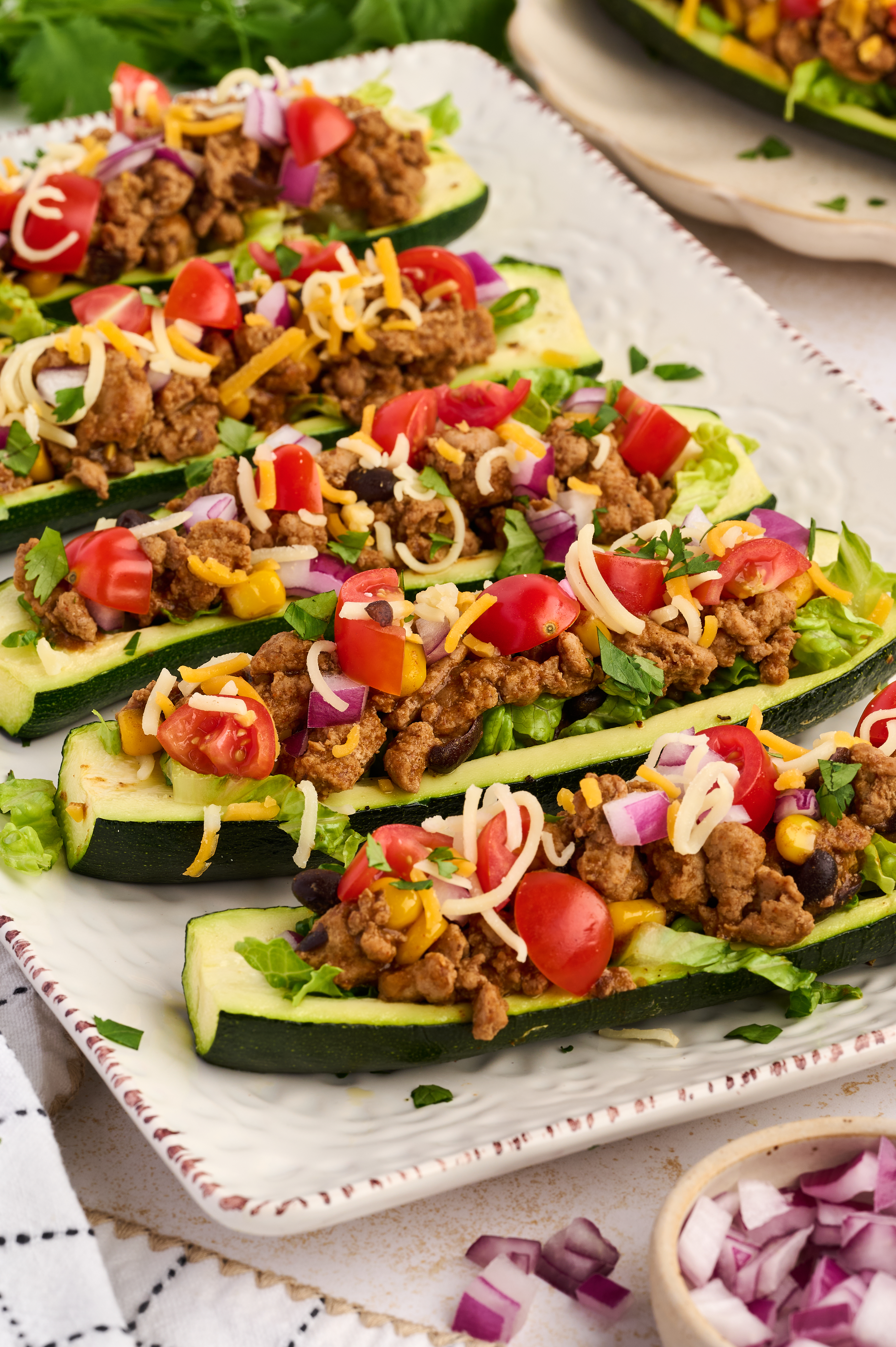 Low-Carb Zucchini Taco Boats - Joy Bauer