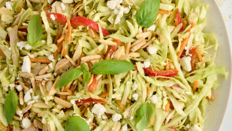 Green Goddess Coleslaw (Fresh, Creamy, and Crunchy)