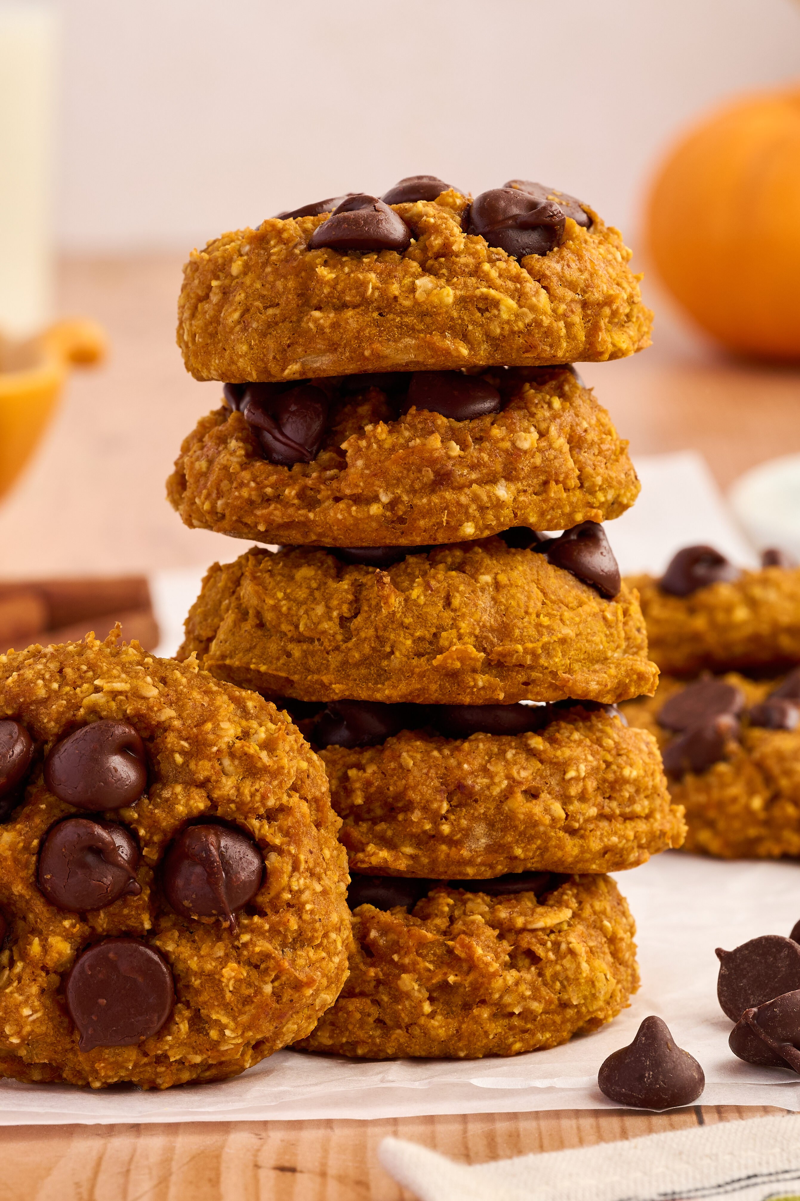 Healthy Pumpkin Chocolate Chip Cookies (Blender-Friendly!)