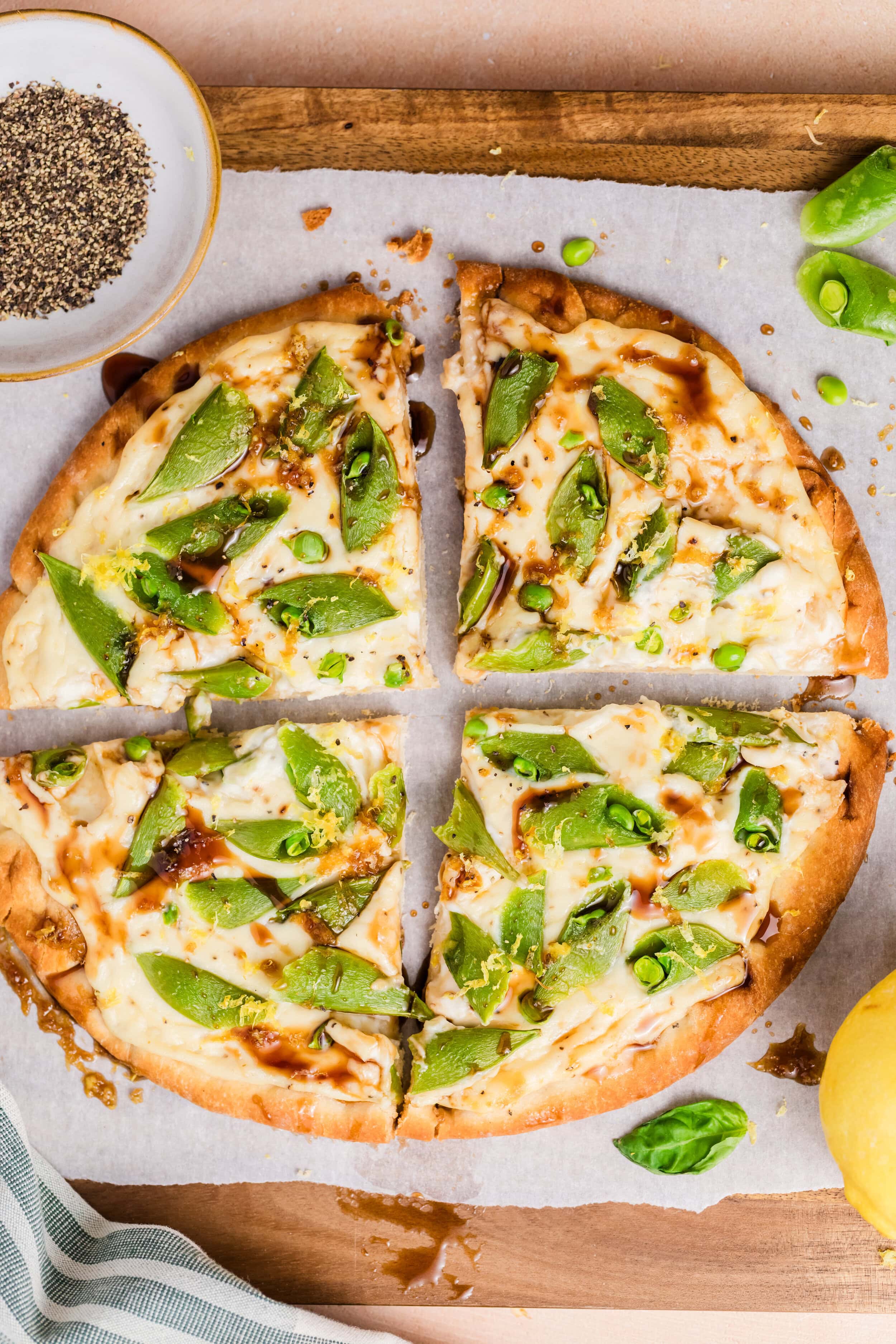 Summer Veggie Pizza with Whipped Ricotta - Joy Bauer